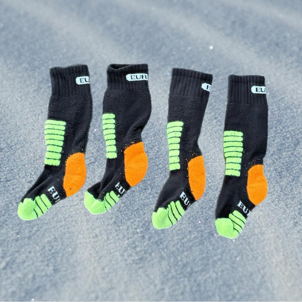 Set of 2 Pairs of Eurosocks Junior Ski Socks Toddler Size 4XS 6.5 - 8.5